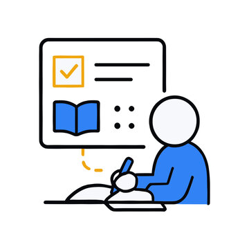 AI assignment help ai education icon vector