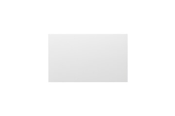 Fototapeta premium Blank white rectangular card with clean edges and slight surface shading