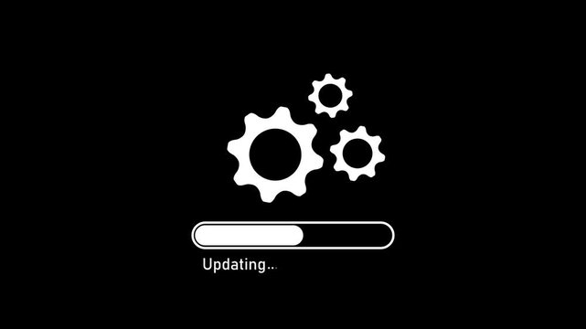 Loading process. Update system icon. Concept of upgrade application progress icon for graphic and web design. Upgrade Update system