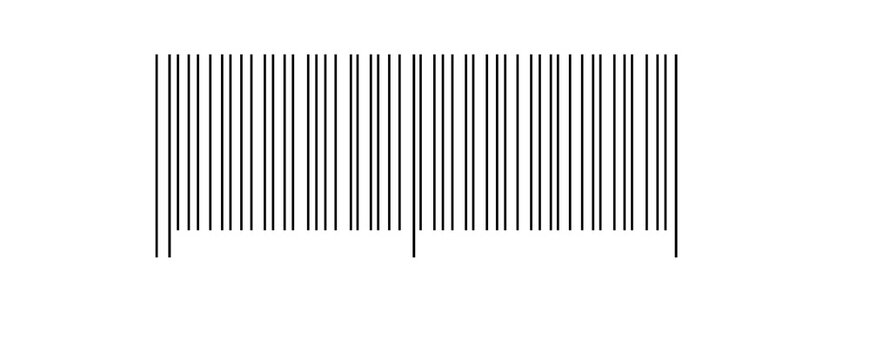 bar code on white background