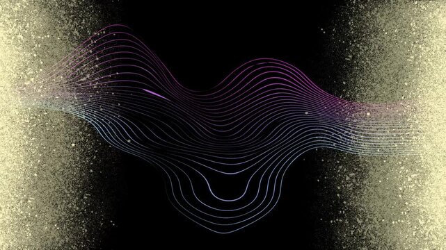 Abstract Flowing Wave Lines Motion Graphic