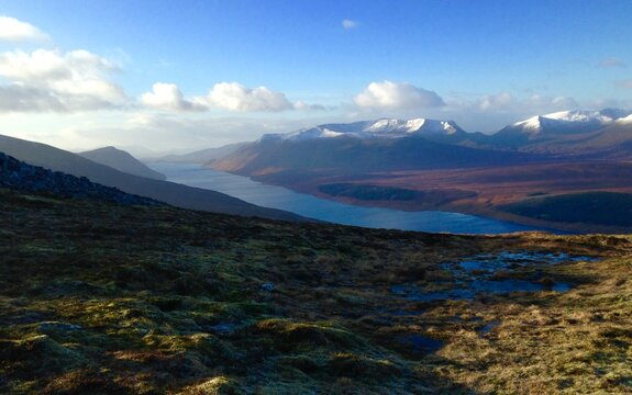 Ben Alder & Loch Ericht from Geal Charn
