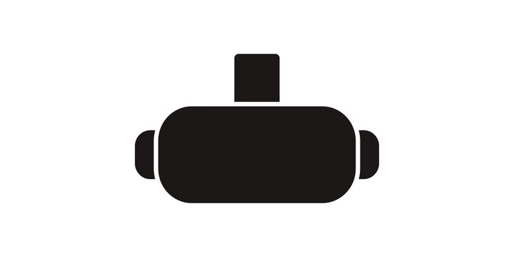 Virtual reality headset icon for immersive gaming and entertainment experiences.