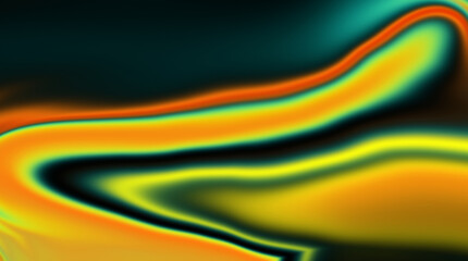 Obraz premium Abstract smooth gradient wave background with dark teal yellow and orange colors, abstract