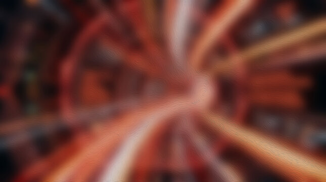 Red Data Tunnel Transmitting Light Abstract Technology Background