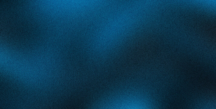Grain grainy noise overlay abstract deep blue smoky gradient texture background for web banner and wallpaper design illustration