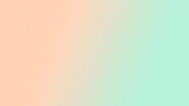 Soft gradient background in pastel peach and mint green with a smooth transition.