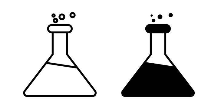 Beaker icon vector logos series