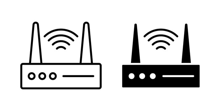Wifi modem icon vector logos series