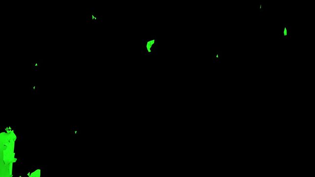 Green screen tearing and disintegrating into pieces