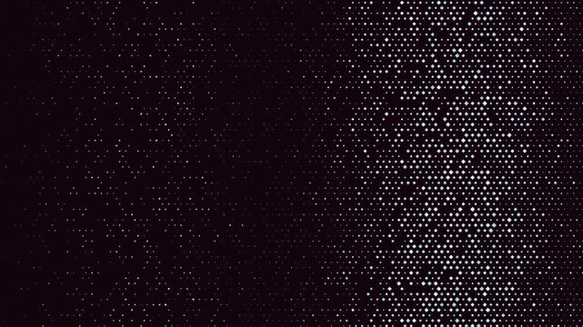 Abstract Moving Hex Grid Halftone Dot Matrix Pattern Seamless Loop Motion Graphics