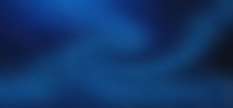 Deep blue grainy gradient background, abstract navy blue texture with soft light leaks, cinematic dark blue atmospheric backdrop for professional presentation and web design