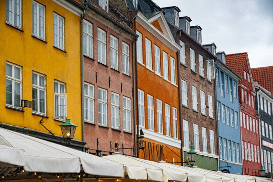 Old Buildings in Nyhaven, Copenhagen, Denmark