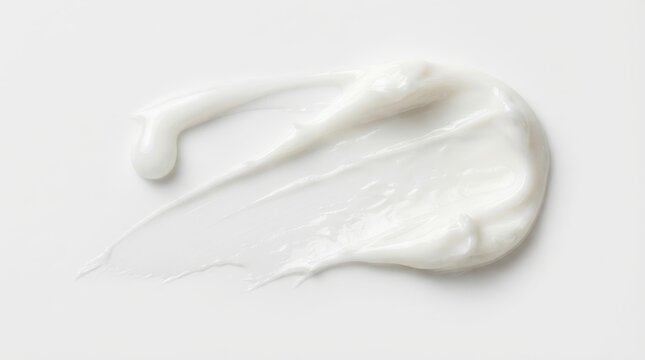 Cosmetic cream or lotion smear texture
