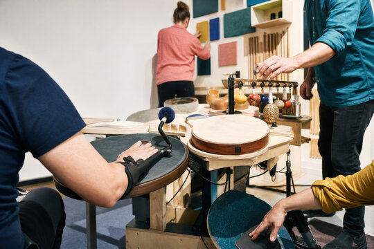 Adaptive Music Instrument Design Lab with Inclusive Testing Team and Copy Space