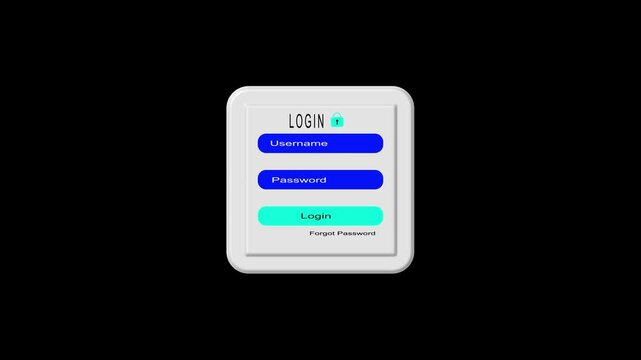 Minimal Login Form UI with Username Password Sign In and Sign Up Interface