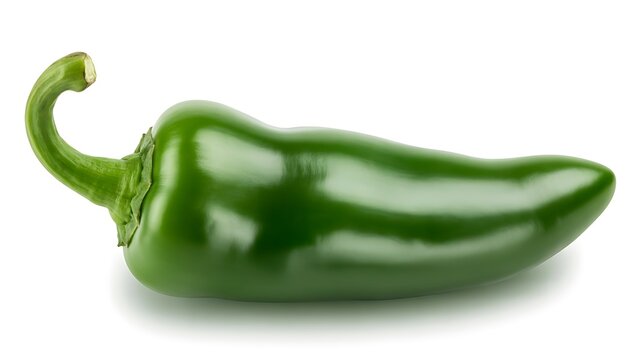 Fresh green jalapeno chili pepper