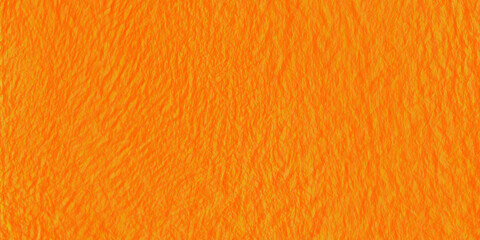 Naklejka premium Vibrant orange faux fur texture, soft synthetic animal hair background, bright fuzzy textile surface for fashion and craft design