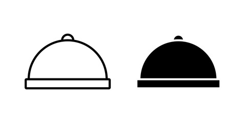 Fototapeta premium Platter icon thin line pictograms series. EPS10