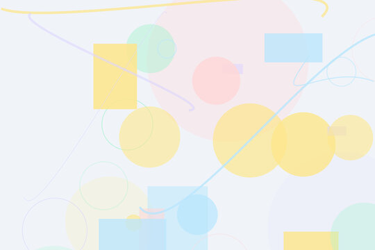 Soft abstract background with pastel geometric shapes abstract geometric