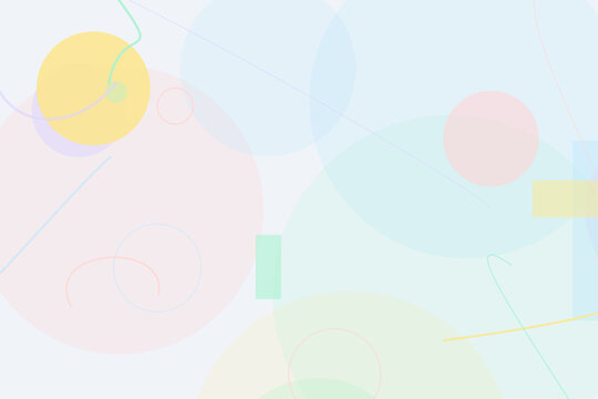 Light pastel background with soft geometric circles and lines, abstract