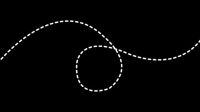 Dotted animation for creative direction, progress, and motion graphic compositions.4k quality animation video.
