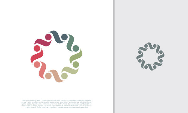 Global Community Logo Icon Elements Template. Community human Logo template vector. Community health care. Abstract Community logo