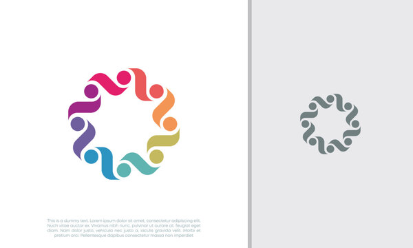 Global Community Logo Icon Elements Template. Community human Logo template vector. Community health care. Abstract Community logo