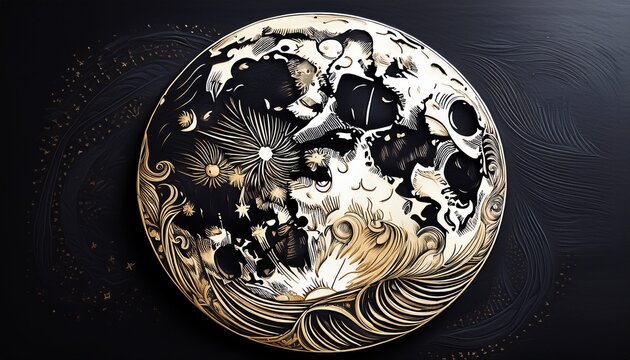 png moon of etching moon blackboard astronomy