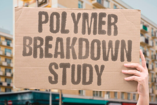 "Polymer Breakdown Study" Lab measures how long a plastic bottle fragment lasts in seawater. DECADES. SLOW. PERSIST. TRACE. FOREVER.