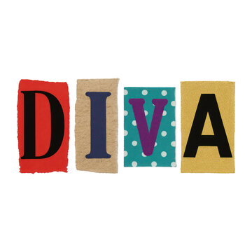 PNG Colorful bold letters collage