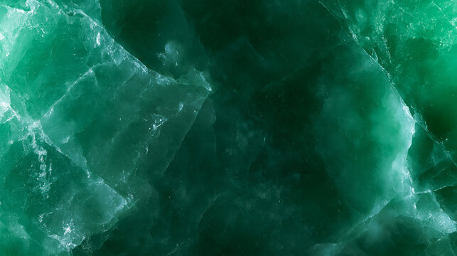 Emerald Green Crystal Mineral Stone Texture Close-up