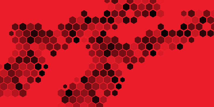 Abstract colorful geometric background. Hexagonal pattern with gradation. 10 Eps editable. Halftone hexagonal retro simple pattern.