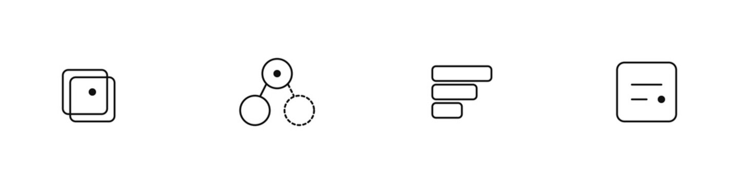 Game Engine Rendering Pipeline Line Icon Set - Draw Call Batching, LOD Mesh Switch, Frame Rate Budget, Shader Cache