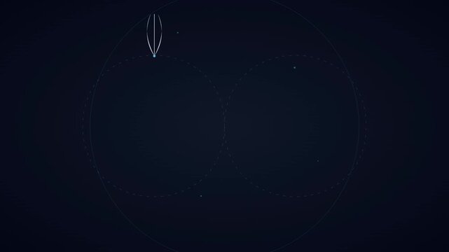 National Authors Day Glowing feather quill tracing infinity animation