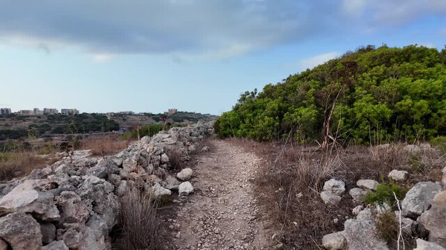 Malta, Xemxija Heritage trail - Punic caves