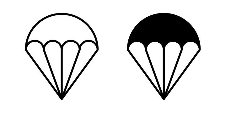 Parachute icon collection for UX