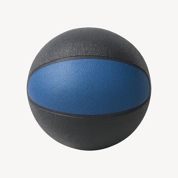 Textured blue exercise ball