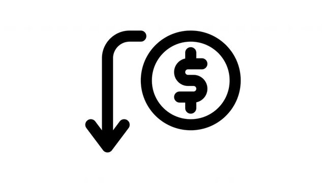 transfer animated Line Icons Premium 4K, Modern Minimal Outline Motion Graphics Collection