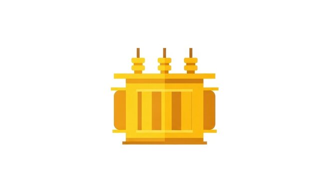 Golden Ark of the Covenant Illustration.