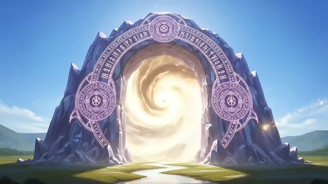 Mysterious Ancient Archway Portal to Unknown.