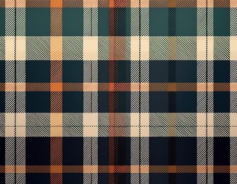 traditional tartan plaid pattern with a textured woven appearance and pastel and dark tones the seamless fabric design creates a calm decorative background with a traditional textile feel