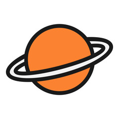 saturn filled outline icon © Muhammad Naufal S.