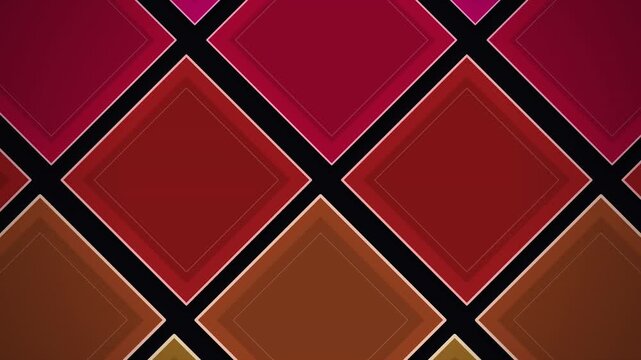 Vibrant colored diamond pattern backgrounds.