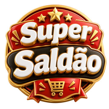 Super Sale 3D Promotional Badges and Labels Collection