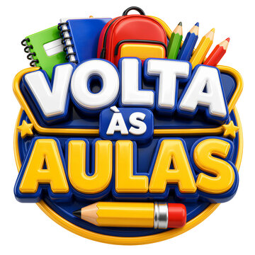 Back to School 3D Promotional Badges and Labels Collection