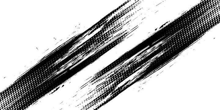 Vector grunge brush strokes texture rough black scratches for wallpaper, paint splatter template, dirt banner, watercolor design.