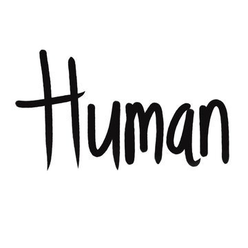 Human Crossed Typography