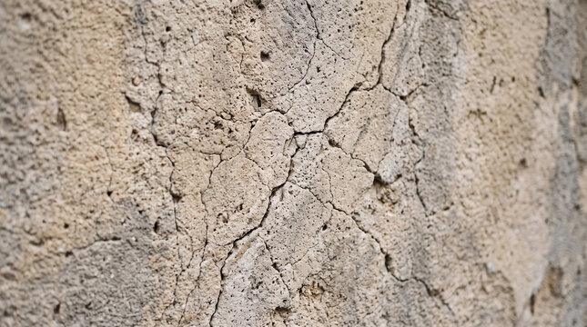 Texture de mur en b&eacute;ton fissur&eacute; et vieilli en gros plan