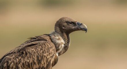 Fototapeta premium Close up portrait of a vulture in natural habitat.